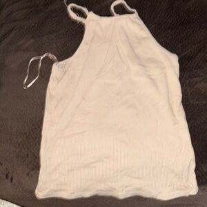 Ambiance Cream Ribbed Tank Top